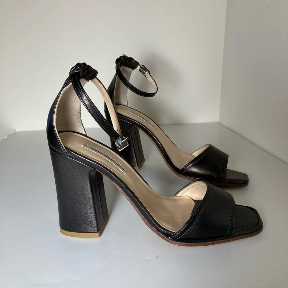 Fabio Rusconi Metallic Bronze Ankle Strap Sandal Heels size 6 - Picture 2 of 7